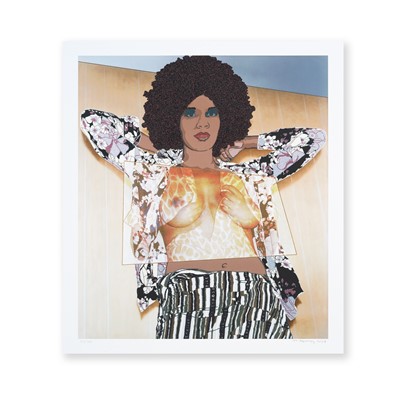 Lot 97 - Mickalene Thomas (American 1971-), 'Portrait Of Maya #10', 2024