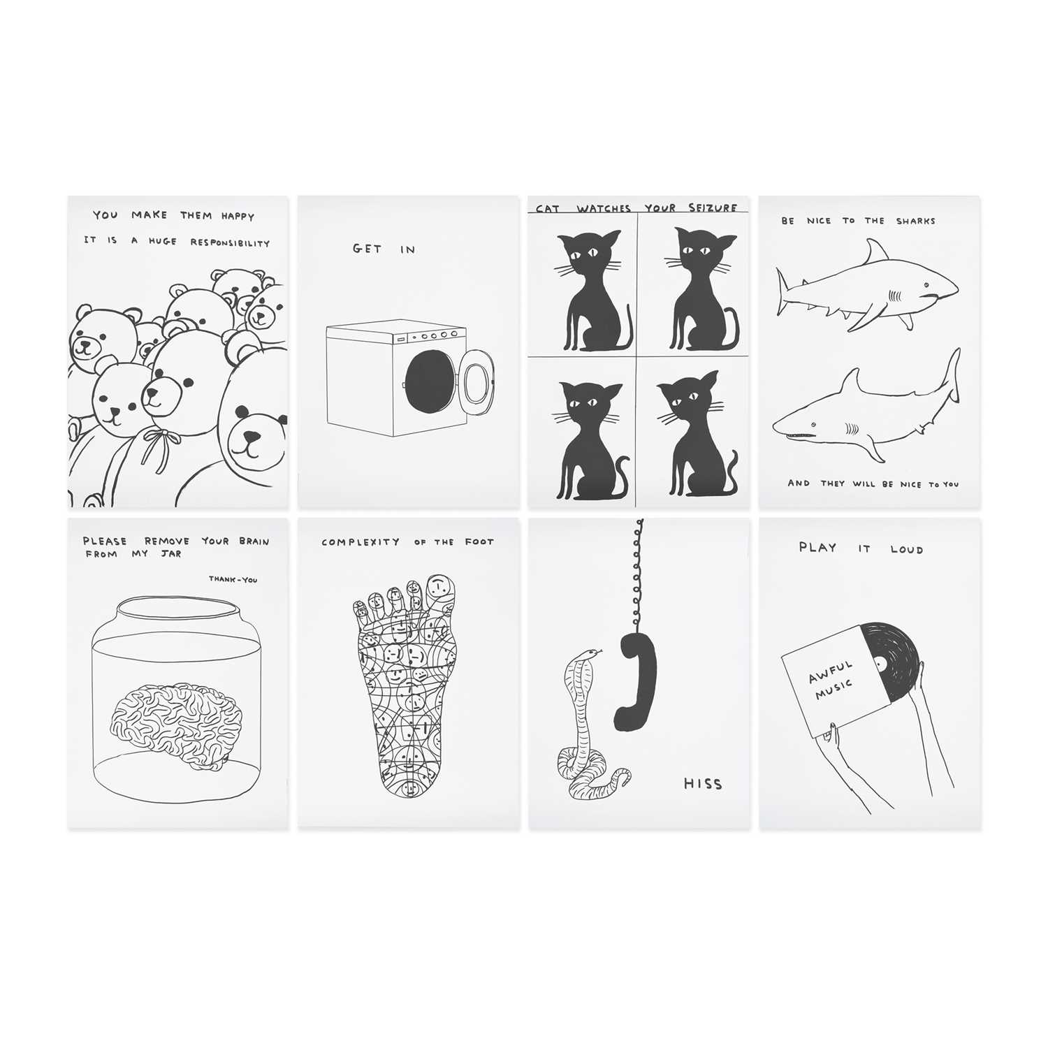 Lot 59 - David Shrigley (British 1968-), 'The Black & White Collection #2', 2023