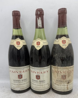 Lot 128 - 6 bottles 1974 Bonnes-Mares Faiveley