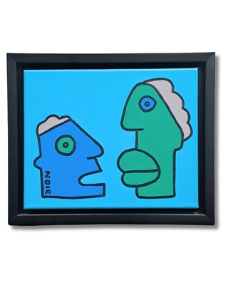 Lot 225 - Thierry Noir (French 1958-), 'Dialogue Starts Again This Time for Real', 2020