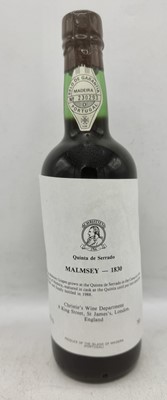 Lot 20 - 1 bottle 1830 Quinta do Serrado Malmsey