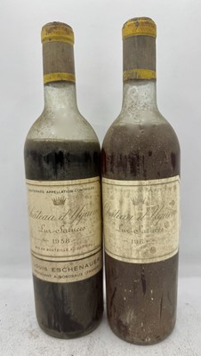 Lot 118 - 2 bottles Mixed Chateau d'Yquem