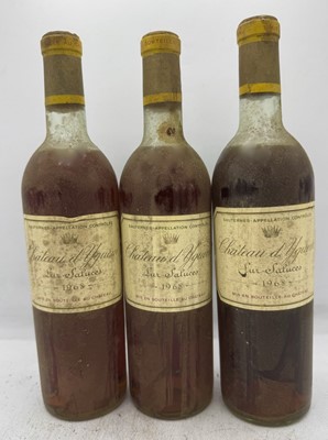 Lot 119 - 3 bottles 1968 Ch d'Yquem