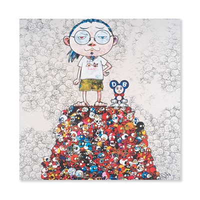 Lot 115 - Takashi Murakami (Japanese 1962-), 'DOB & Me: On the Red Mound of the Dead', 2013