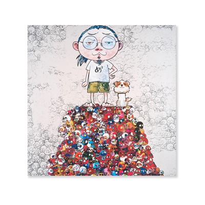 Lot 118 - Takashi Murakami (Japanese 1962-), 'Pom & Me: On the Red Mound of the Dead', 2013