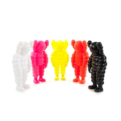 Lot 254 - Kaws (American 1974-), 'What Party (Yellow, Orange, Pink, Black & White)', 2020