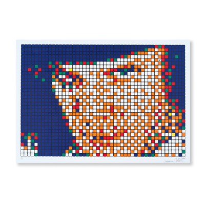 Lot 193 - Invader (French 1969-), 'Rubik Kubrick I - Alex', 2006