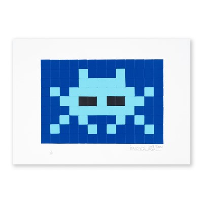 Lot 196 - Invader (French 1969-), 'Invasion (Blue)', 2009