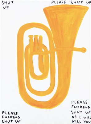 Lot 259 - David Shrigley (British b.1968), 'Shut Up', 2018