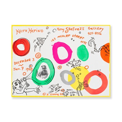 Lot 206 - Keith Haring (American 1958-1990), 'Tony Shafrazi Gallery', 1988