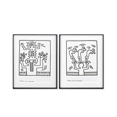 Lot 259 - Keith Haring (American 1958-1990), 'Naples Suite (Two Plates)', 1983