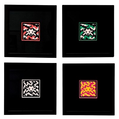 Lot 231 - Invader (French 1969-), 'Camo Space Tiles', 2024