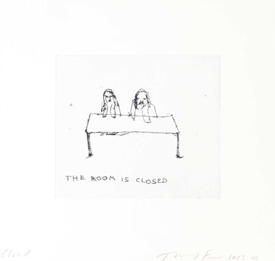 Lot 121 - Tracey Emin (British 1963-), 'Closed', 2013