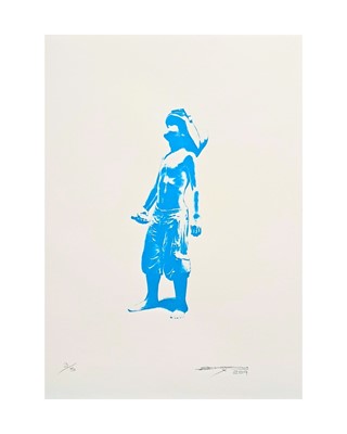 Lot 272 - Schoony (British 1974-), 'Boy Soldier (Blue)', 2019