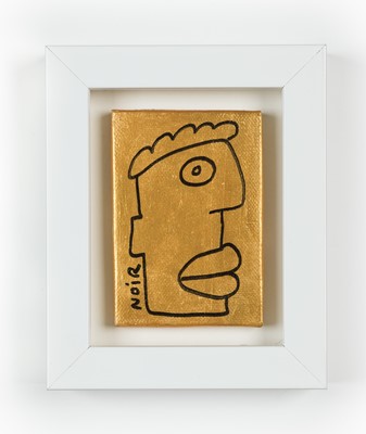 Lot 281 - Thierry Noir (French 1958-), 'Mini Canvas (Bright Gold)', 2020