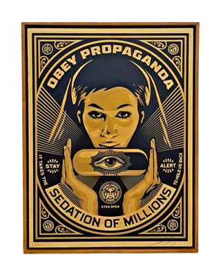 Lot 223 - Shepard Fairey (American 1970-), Sedation Of Millions (HPM)', 2013