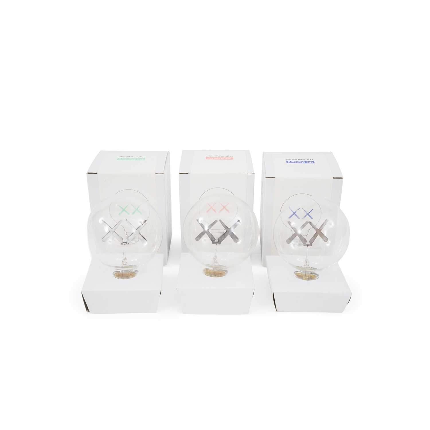 Lot 233 - Kaws (American 1974-), 'Light Bulbs (set of 3)', 2011