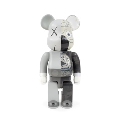 Lot 250 - Kaws (American 1974-), 'Dissected Bearbrick Companion 400% (Grey)', 2010