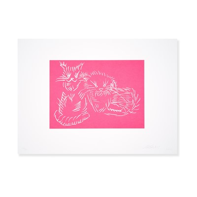 Lot 1 - Ai Weiwei (Chinese 1957-), 'Cats (Pink)', 2022