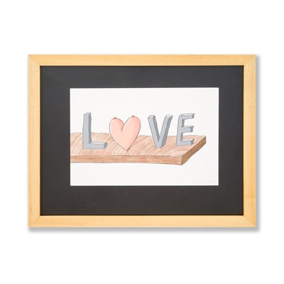 Lot 106 - Patrick Hughes (British 1939-), 'Love', 2019