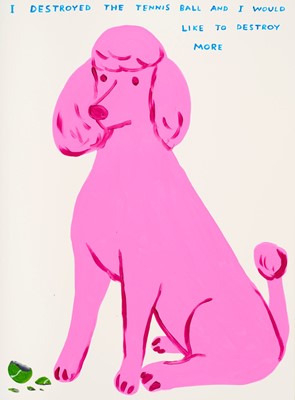 Lot 161 - David Shrigley (British 1968-), 'I Destroyed The Tennis Ball', 2023