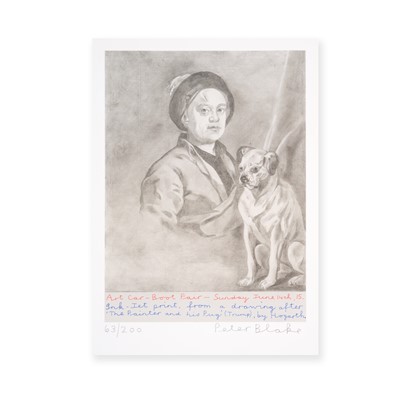 Lot 108 - Peter Blake (British 1932-), 'The Painter And His Pug (Trump)', 2015