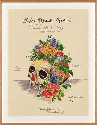 Lot 177 - Wes Lang (American 1972-), 'Divine Eternal Heart', 2024