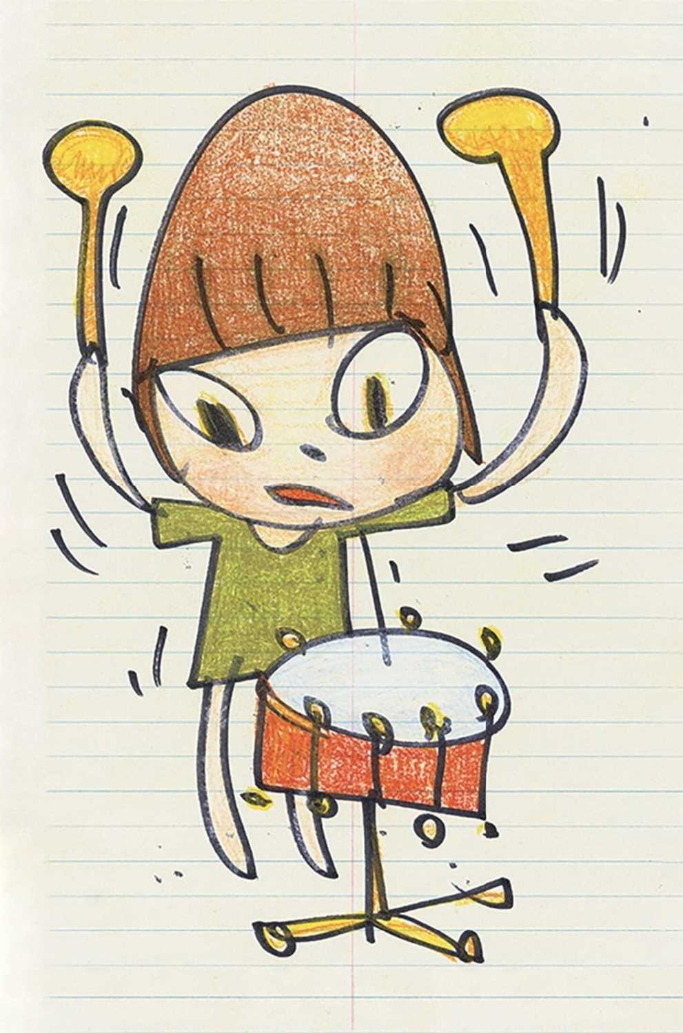 Lot 138 - Yoshitomo Nara (Japanese 1959-), 'Banging The Drum', 2020