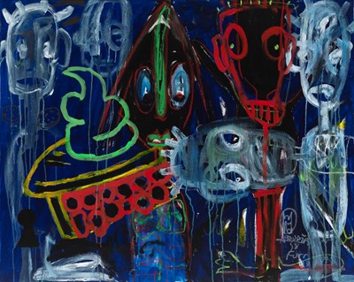 Lot 142 - Aboudia & Christian Furr (Collaboration), 'Wide And Sweet', 2017
