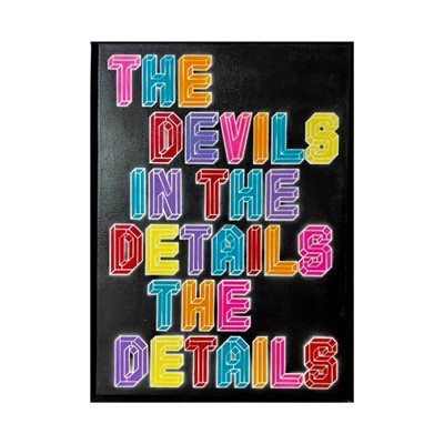 Lot 184 - Ben Eine (British 1970-), 'The Devil Is In The Details'