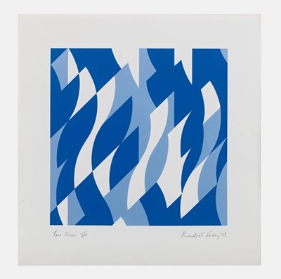 Lot 143a-Bridget Riley (British 1931-), 'Two Blues', 2003