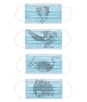 Lot 4a - Ai Weiwei (Chinese 1957-), 'Shanhaijing Masks (Set Of Four)', 2020