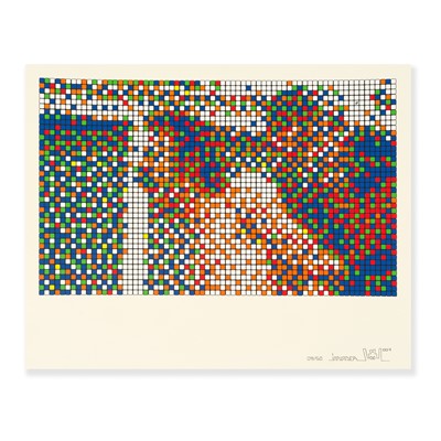 Lot 154 - Invader (French 1969-), 'Rubik Scream', 2007