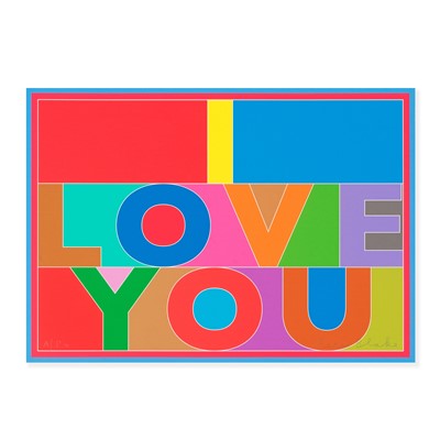 Lot 80 - Peter Blake (British 1932-), 'I Love You', 2013