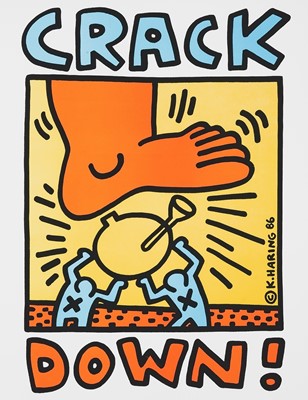 Lot 264a-Keith Haring (American 1958-1990), ‘Crack Down!’, 1986