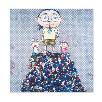 Lot 89 - Takashi Murakami (Japanese 1962-), 'Kaikai Kiki & Me: On the Blue Mound of the Dead', 2013