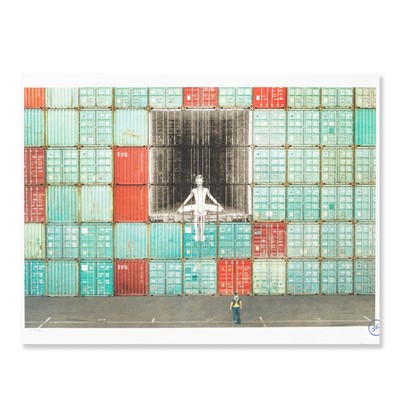 Lot 197 - JR (French 1983-), 'In The Container Le Havre Wall, France, 2014', 2020