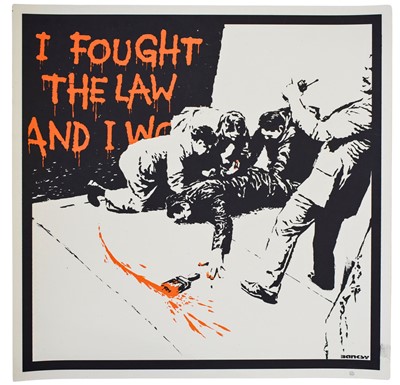 Lot 148 - Banksy (British 1974-), 'I Fought The Law', 2004