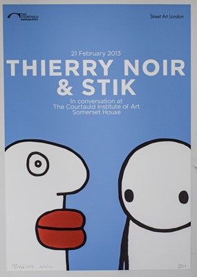 Lot 243 - Thierry Noir & Stik (Collaboration), 'In Conversation', 2013