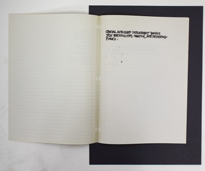 Lot 196 - Jean-Michel Basquiat (American 1960-1988), 'Sans titre/Untitled (Arto's Notebook), 1981', 2011