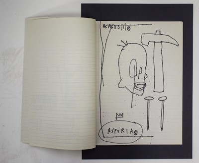 Lot 196 - Jean-Michel Basquiat (American 1960-1988), 'Sans titre/Untitled (Arto's Notebook), 1981', 2011