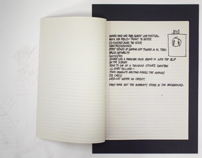 Lot 196 - Jean-Michel Basquiat (American 1960-1988), 'Sans titre/Untitled (Arto's Notebook), 1981', 2011