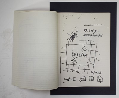 Lot 196 - Jean-Michel Basquiat (American 1960-1988), 'Sans titre/Untitled (Arto's Notebook), 1981', 2011
