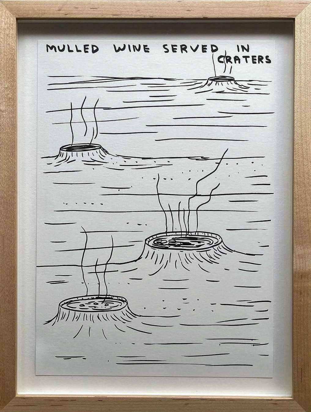 Lot 45 - David Shrigley (British 1968-), 'Untitled (Wine In Craters`)', 2018