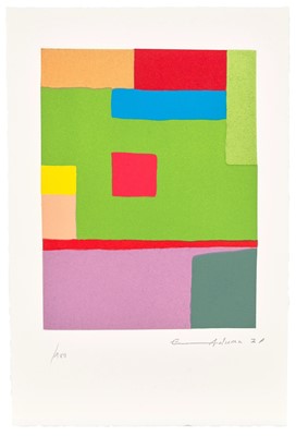 Lot 137a - Etel Adnan (Lebanese 1925-2021), 'Fil du temps (Thread of Time)', 2021