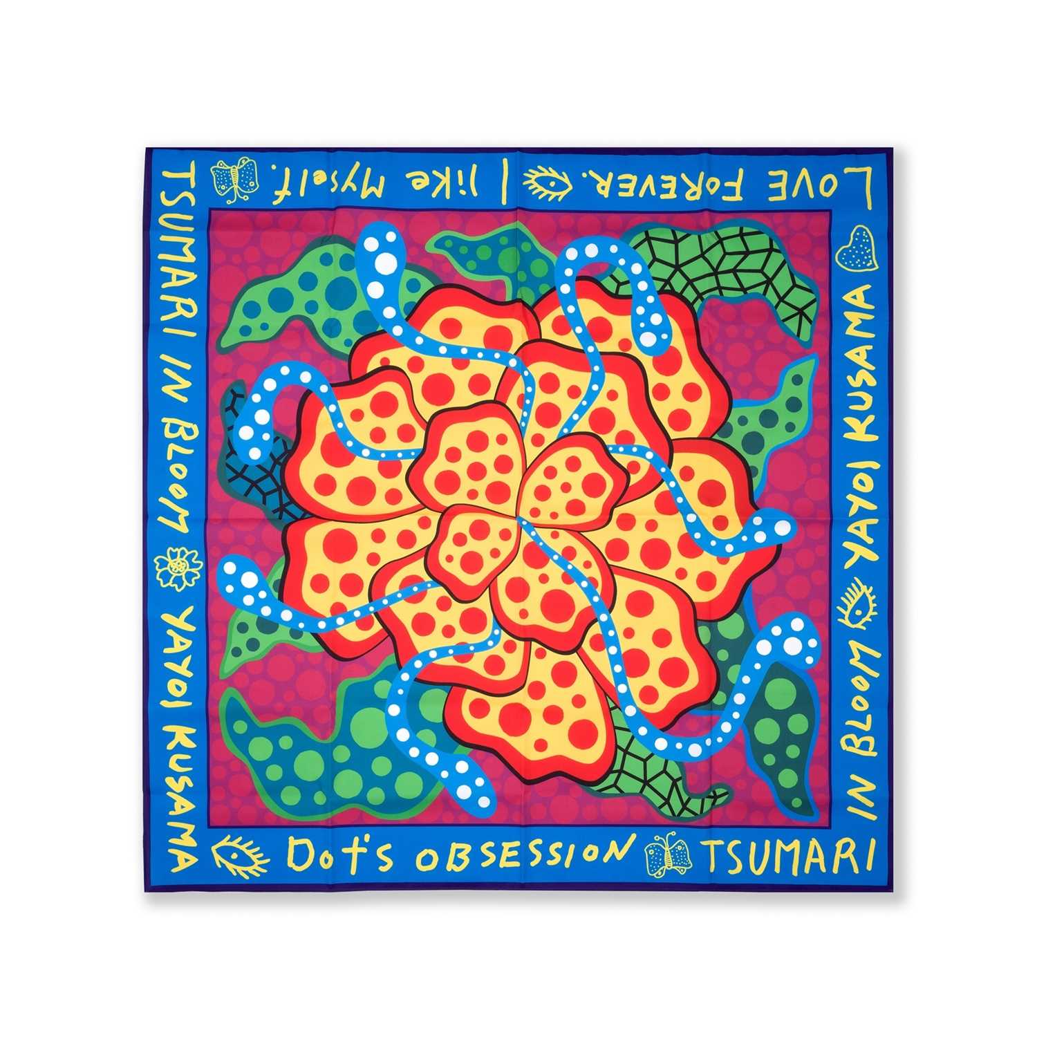 Lot 198 - Yayoi Kusama (Japanese 1929-), 'Tsumari In Bloom - Wrapping Cloth', 2018