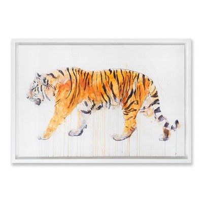 Lot 54-Dave White (British 1971-), 'Tiger (24ct Gold Leaf XL)'