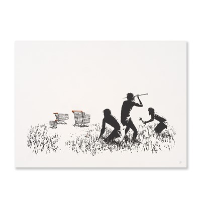 Lot 176a - Banksy (British 1974-), 'Trolleys (Black & White)', 2007