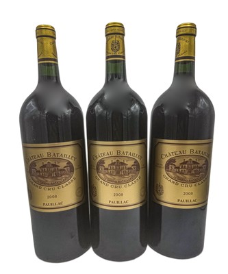 Lot 52 - 5 magnums 2008 Ch Batailley