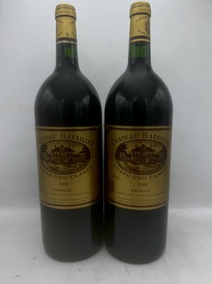Lot 53 - 2 magnums 1995 Ch Batailley